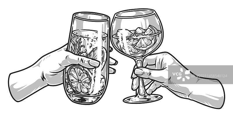 单色酒精饮品元素图片素材