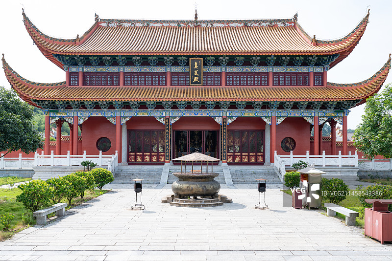 湖南省常德市桃源县桃花源景区与桃川万寿宫图片素材