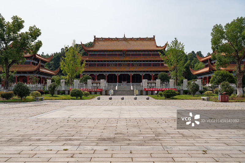 湖南省常德市桃源县桃花源景区与桃川万寿宫图片素材