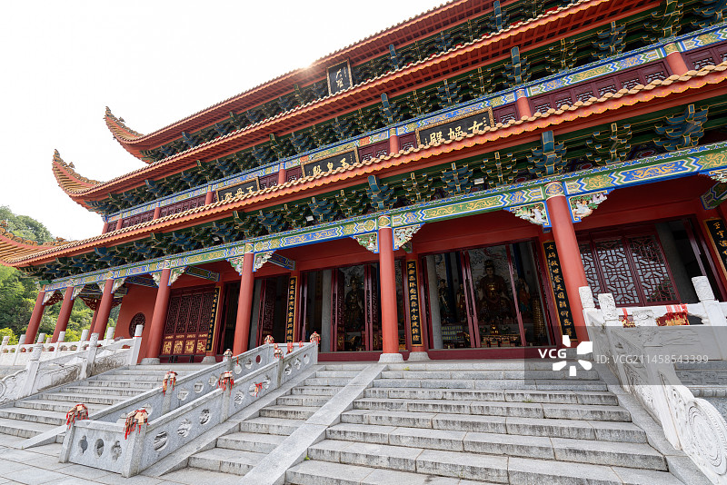 湖南省常德市桃源县桃花源景区与桃川万寿宫图片素材