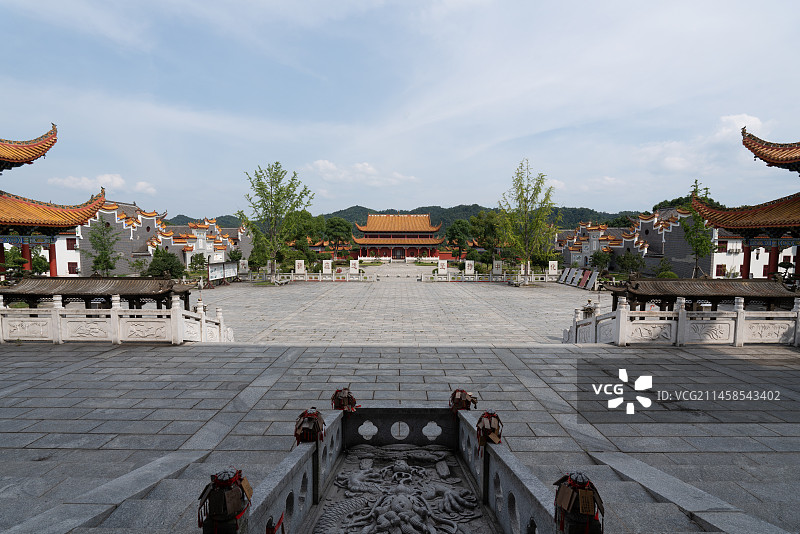 湖南省常德市桃源县桃花源景区与桃川万寿宫图片素材