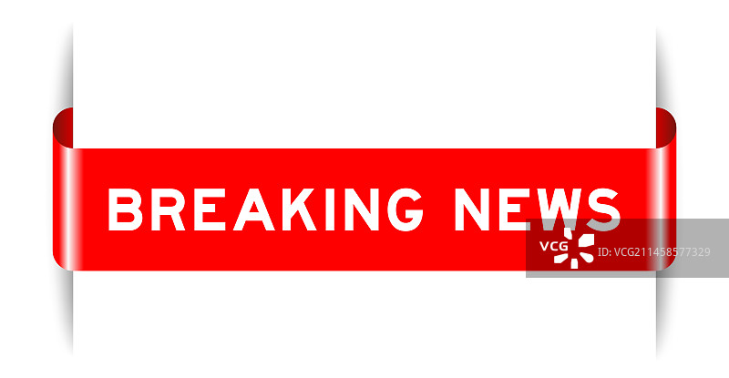 红色插入标签横幅与文字图片素材