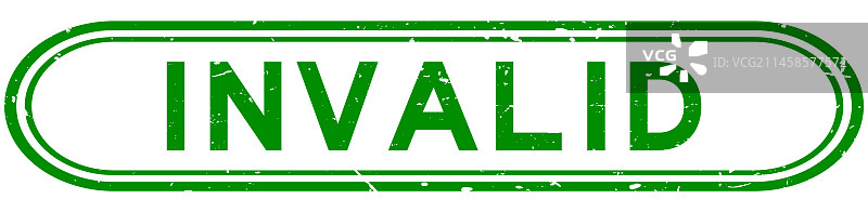 绿色无效字样橡胶印章图片素材