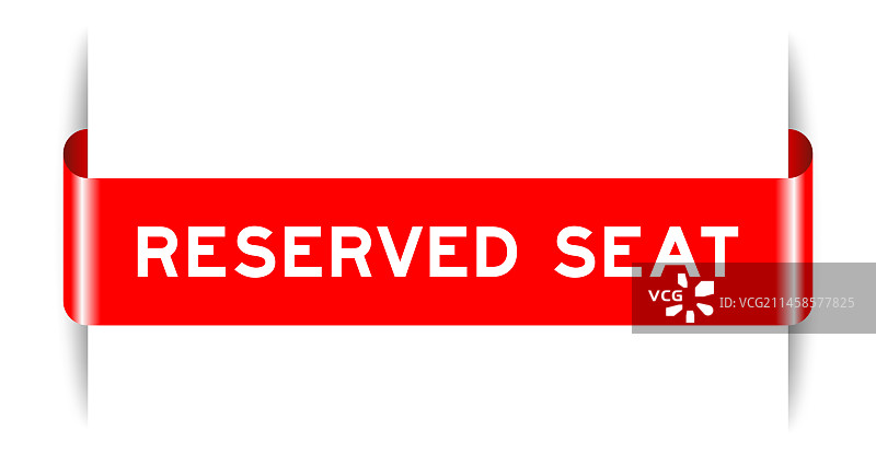 红色插入标签横幅与文字图片素材