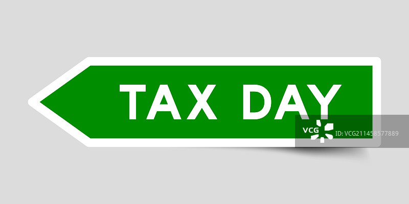 绿色箭头形状标签，带文字图片素材