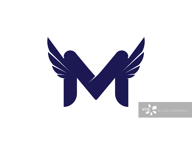 字母M logo图标设计模板元素图片素材