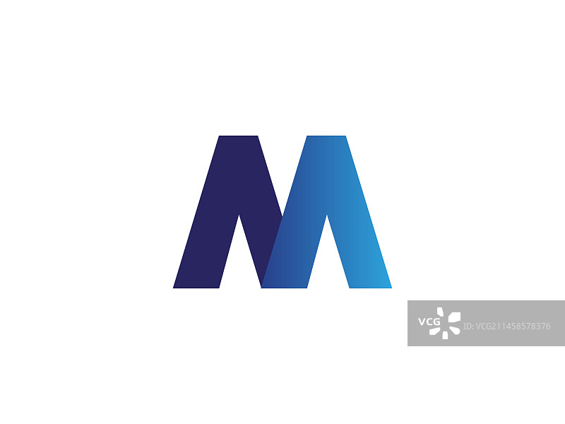 字母M logo图标设计模板元素图片素材