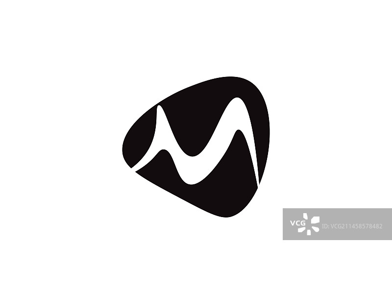 字母M logo图标设计模板元素图片素材