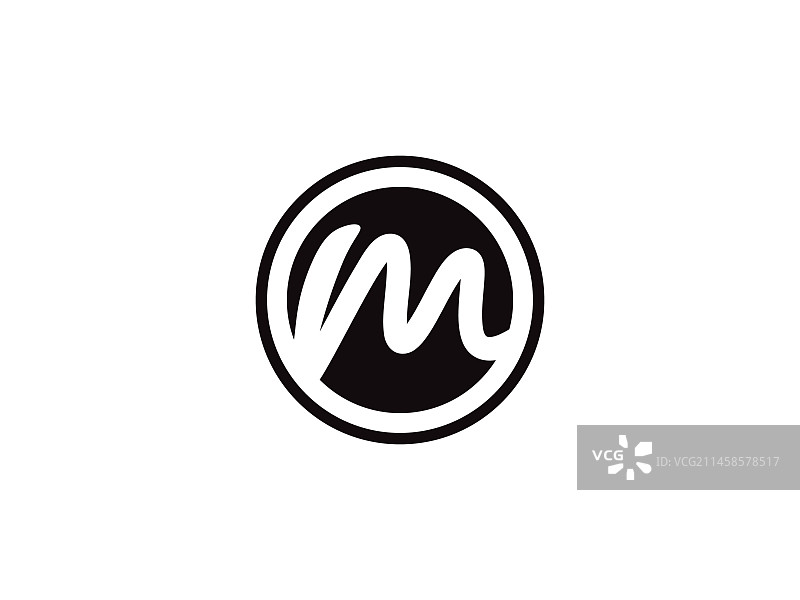 字母M logo图标设计模板元素图片素材