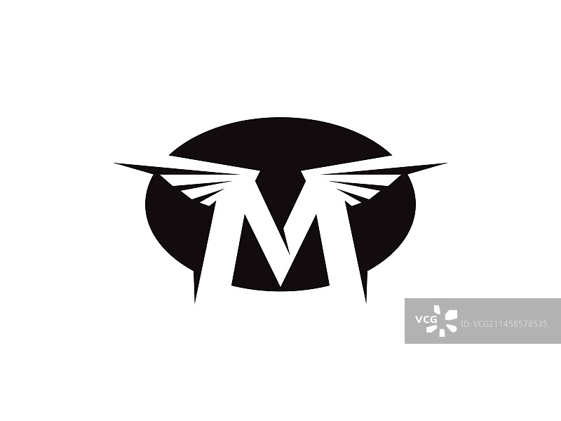 字母M logo图标设计模板元素图片素材