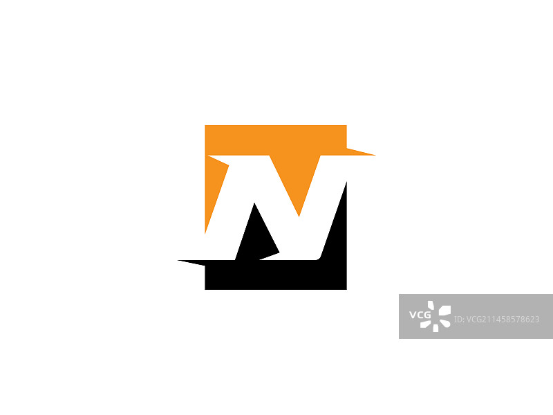 字母N标志图标设计模板元素图片素材