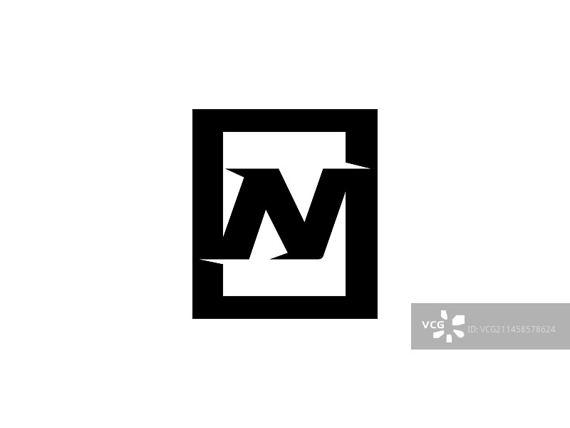 字母N标志图标设计模板元素图片素材