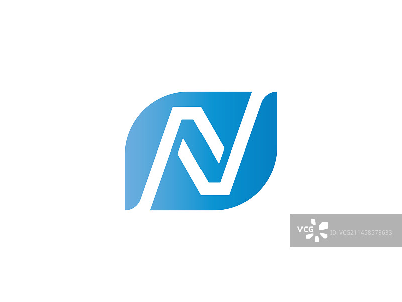 字母N标志图标设计模板元素图片素材