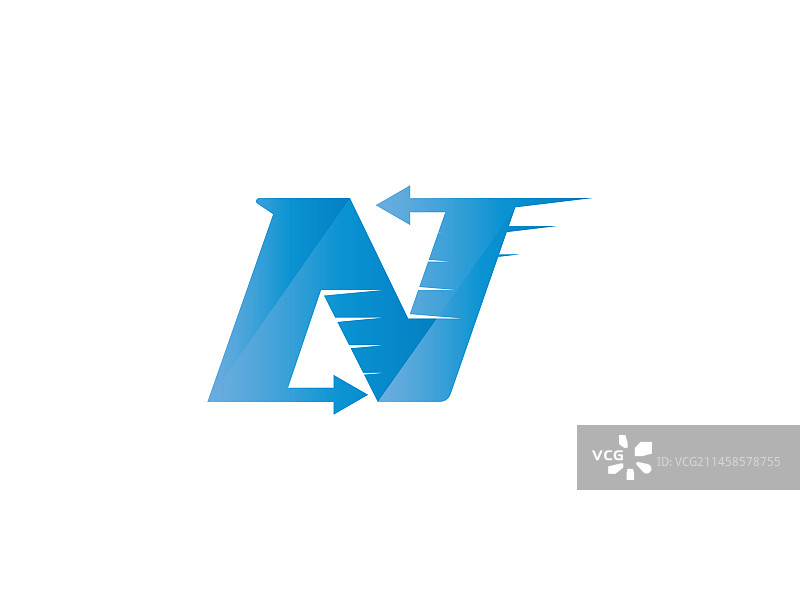 字母N标志图标设计模板元素图片素材