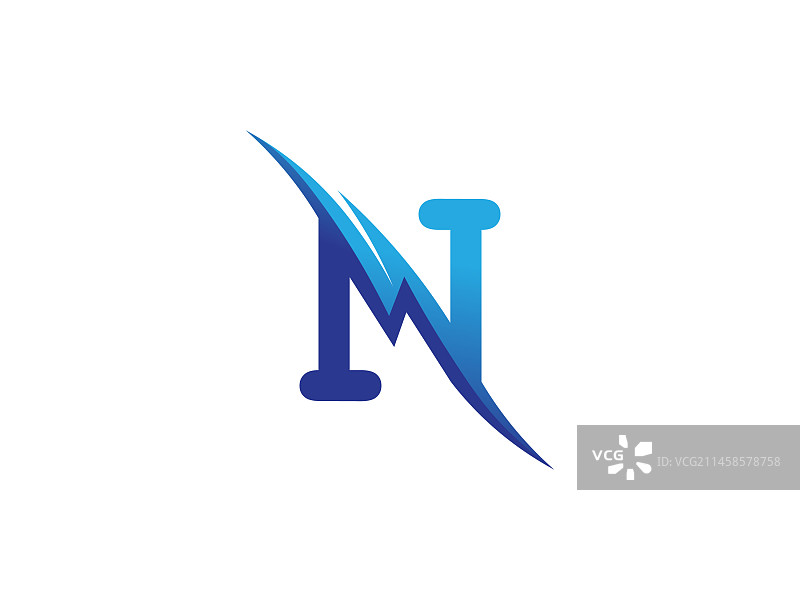 字母N标志图标设计模板元素图片素材