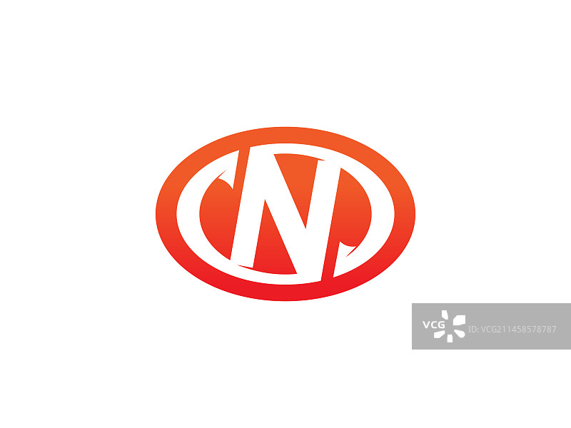 字母N标志图标设计模板元素图片素材