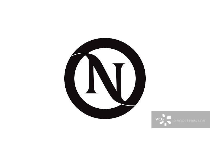 字母N标志图标设计模板元素图片素材