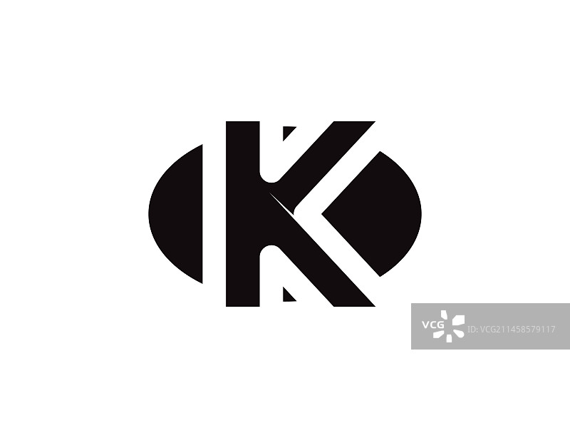 字母k标志图标设计模板元素图片素材