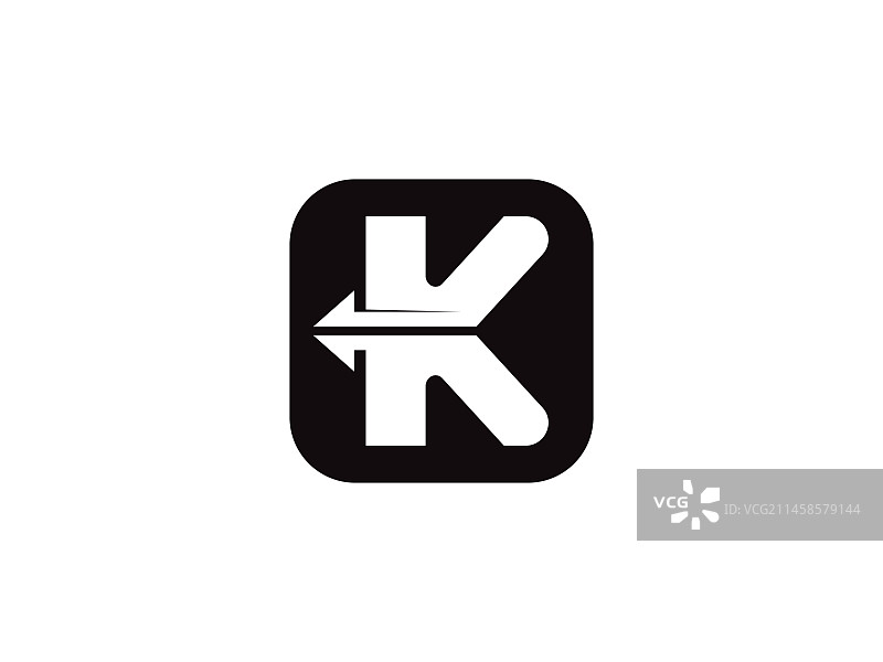 字母k标志图标设计模板元素图片素材