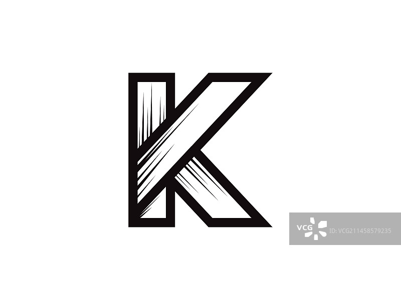 字母k标志图标设计模板元素图片素材