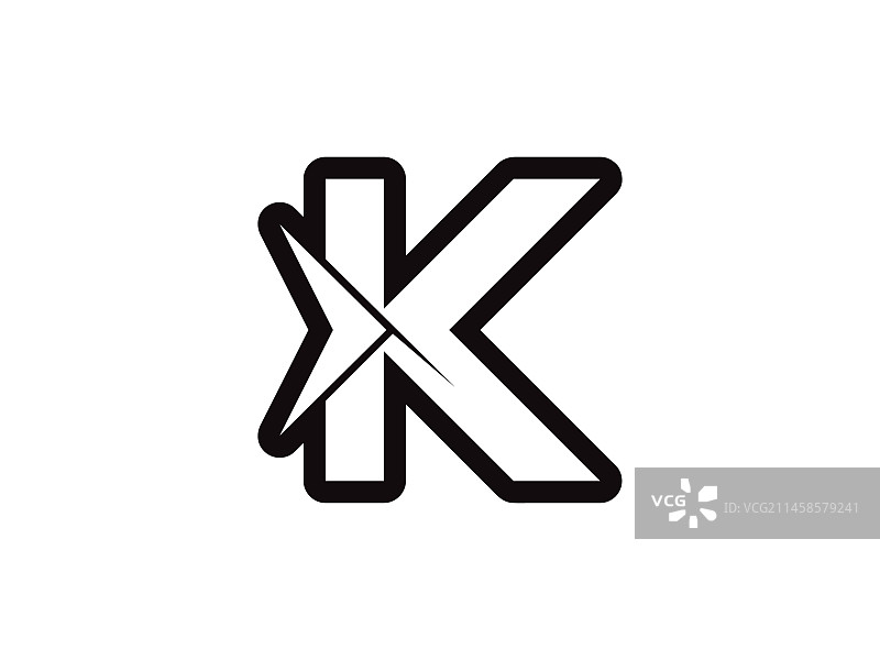字母k标志图标设计模板元素图片素材