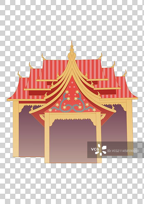 傣族特色建筑图片素材