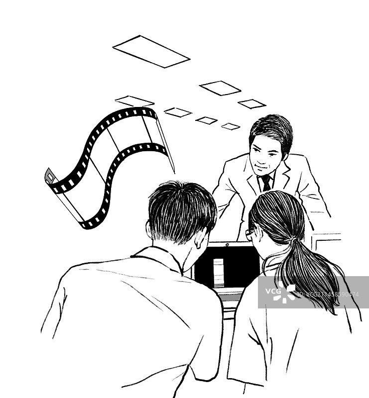 剪辑 影视后期 工作人员图片素材