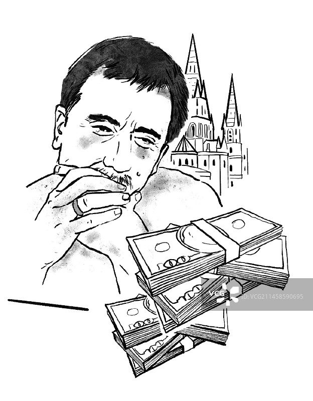 穷人 赚钱图片素材