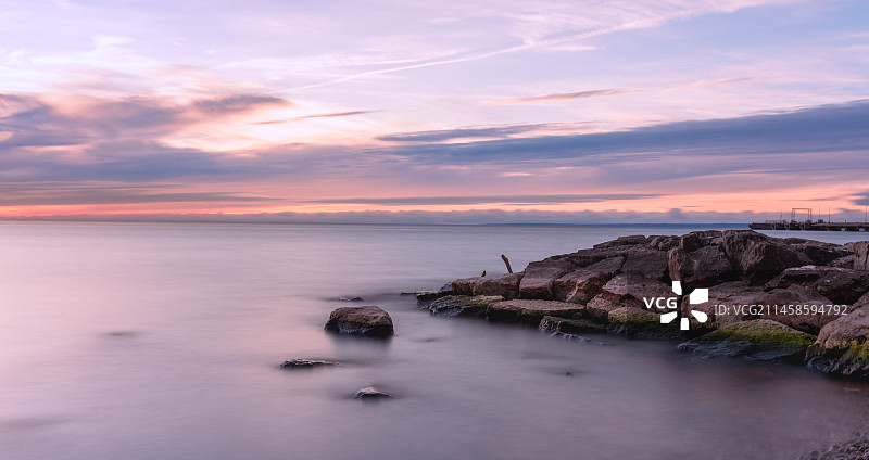 加拿大多伦多安大略湖图片素材