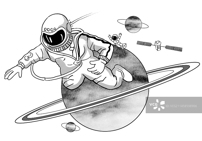 太空 航天员 飞行图片素材