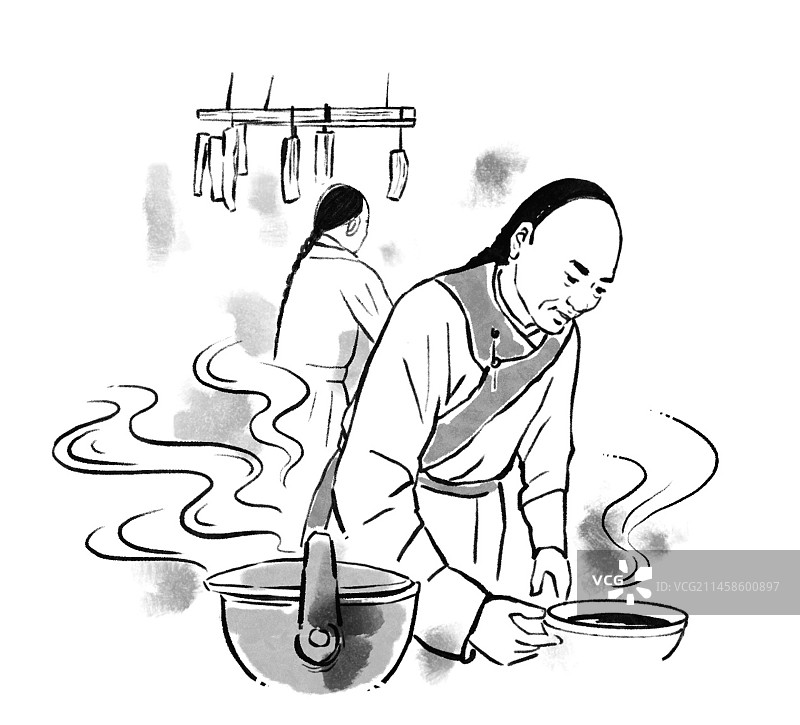 清代 御厨 食材图片素材
