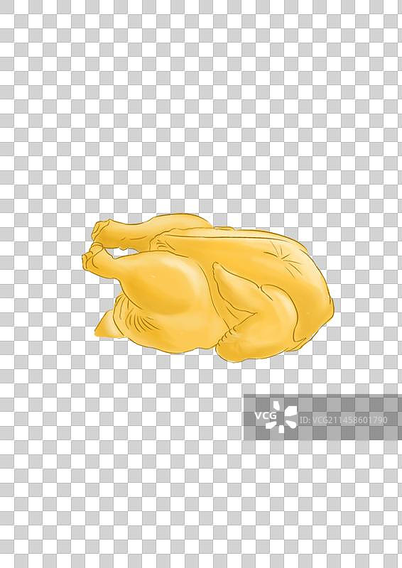 国风-白切鸡插画图片素材