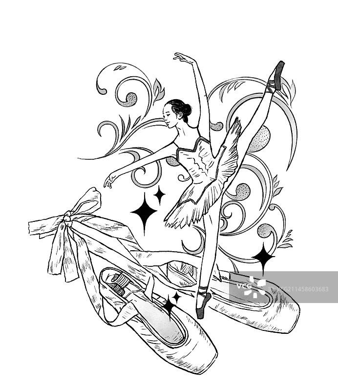 芭蕾 芭蕾舞 鞋 女孩图片素材