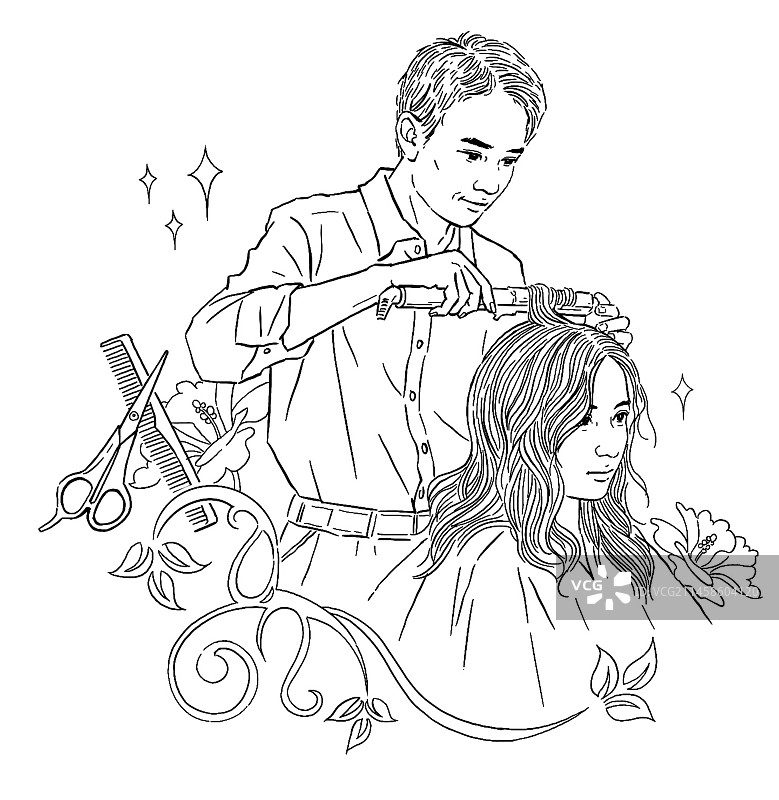 化妆 美妆 理发 女人 爱美图片素材