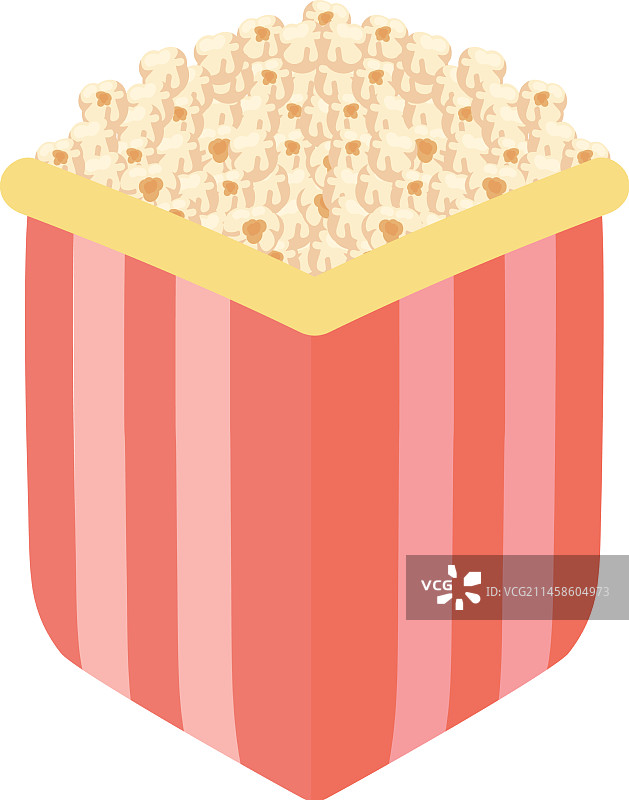 盒装爆米花图片素材