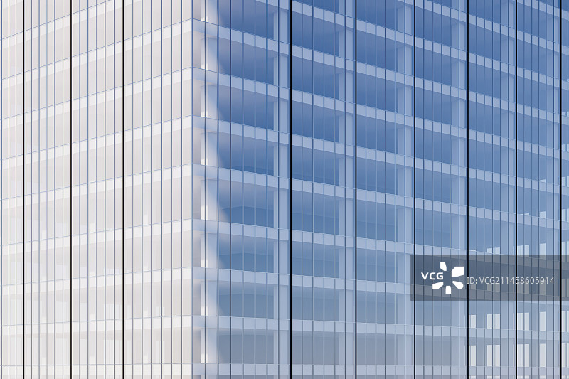 现代城市商务区写字楼建筑外部特写图片素材