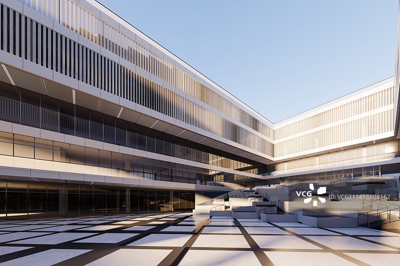 商业综合体购物中心金融建筑模型图片素材