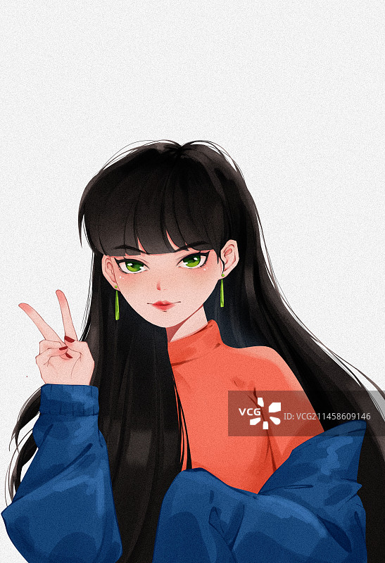 女生头像图片素材