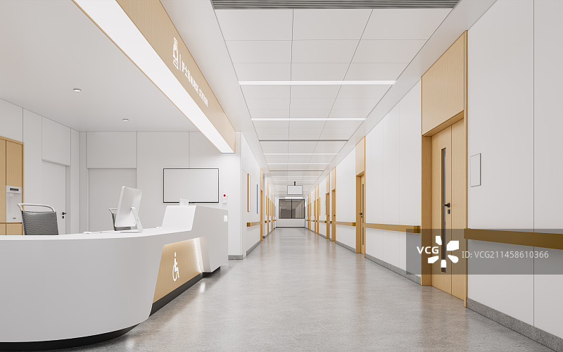 现代医院护士站图片素材