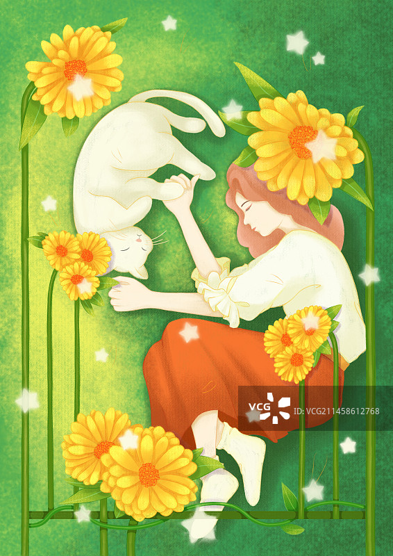 森系/治愈系插画图片素材