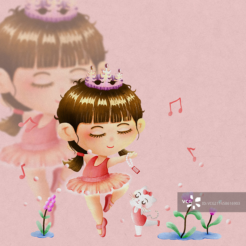 爱跳芭蕾的小妞恩妮图片素材