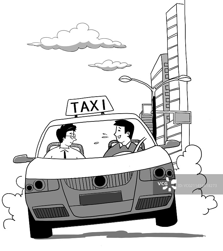 出租车 服务 微笑 行业 贴心 城市图片素材