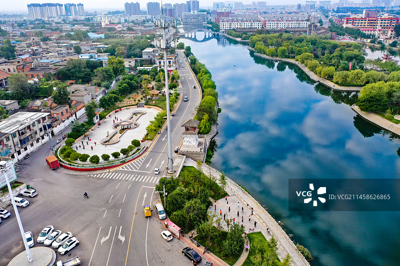 卫辉顺城关公园图片素材