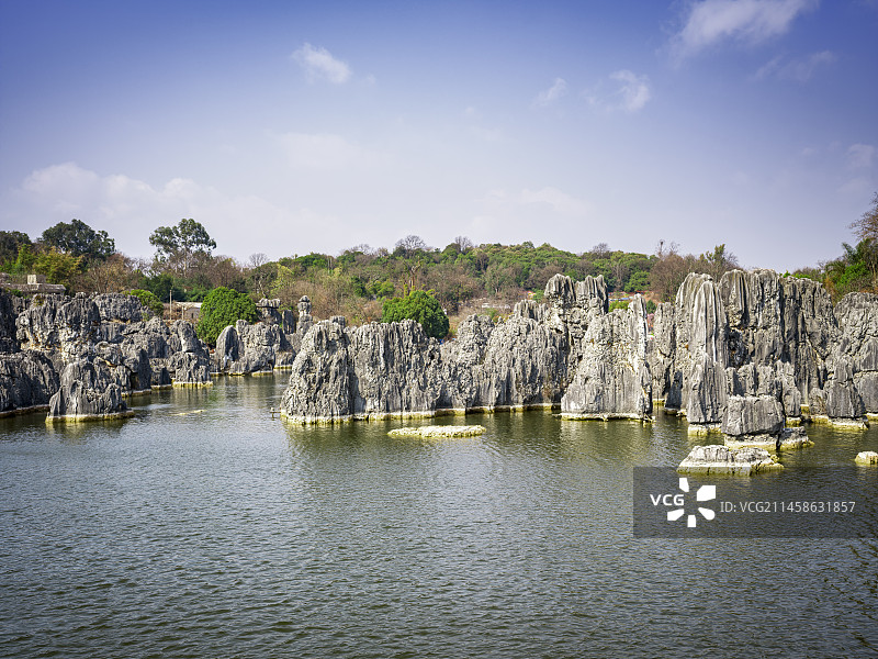 云南昆明石林风光图片素材
