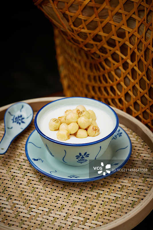 莲子双皮奶图片素材