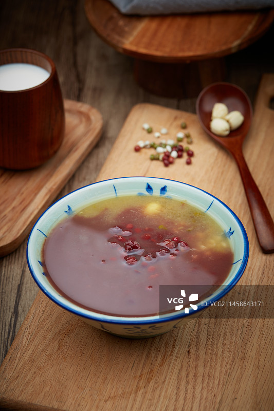 莲子红豆绿豆沙图片素材