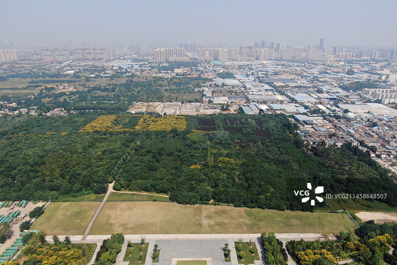 西安阿房宫考古遗址公园图片素材