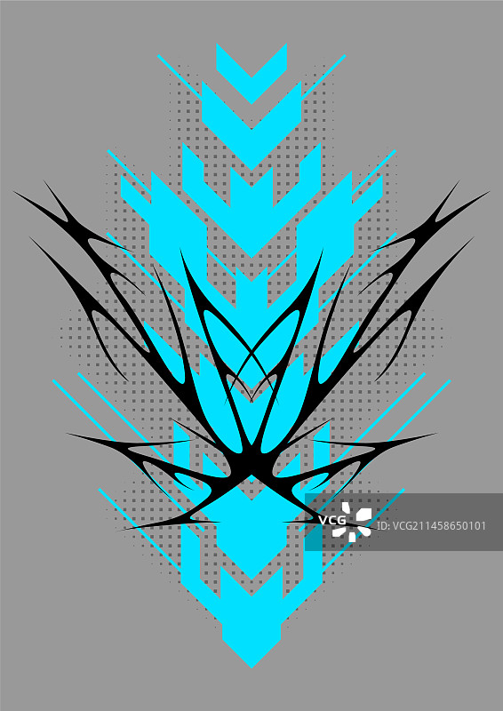 新部落哥特风格网络符号海报图片素材