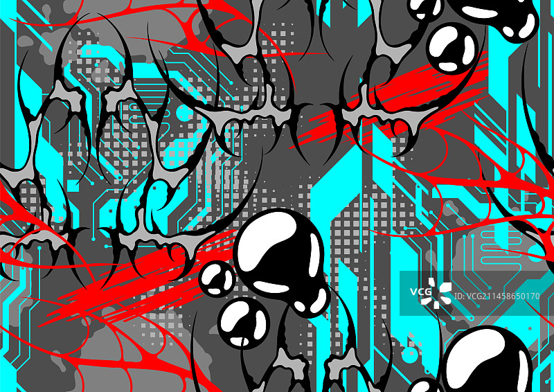 网络符号主义新部落哥特风格图案图片素材