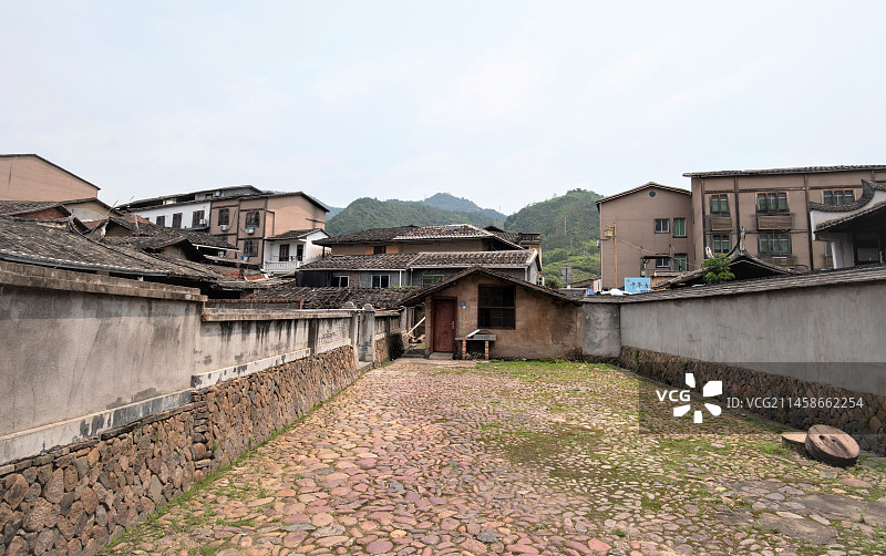 中国历史文化名镇、福州永泰千年古镇魅力嵩口图片素材
